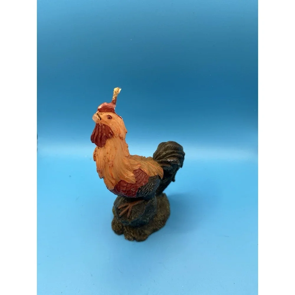 Vintage Never Used Rooster Chicken Wax Candle-‎ Farmhouse/Country Decor